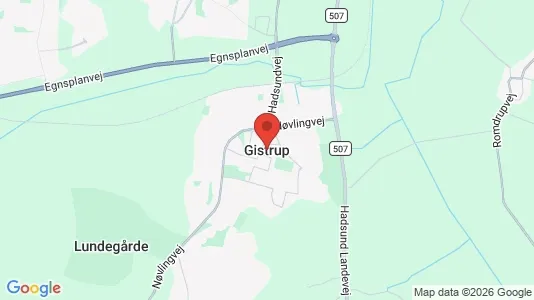 Houses for rent i Gistrup - kort over placeringen