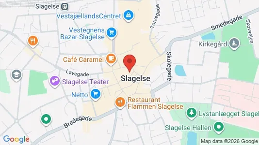 Apartments for rent i Slagelse - kort over placeringen