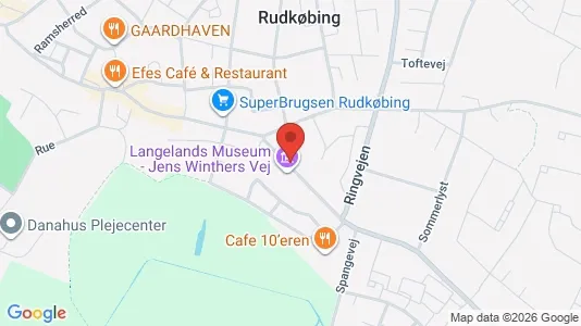 Apartments for rent i Rudkøbing - kort over placeringen