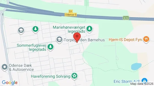 Apartments for rent i Odense S - kort over placeringen