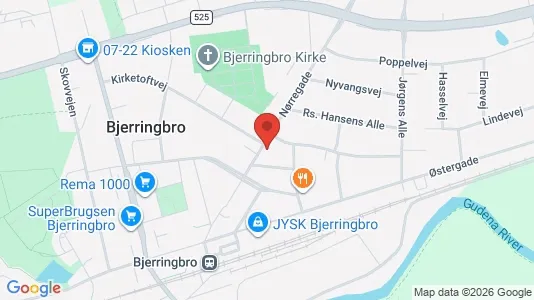 Apartments for rent i Bjerringbro - kort over placeringen