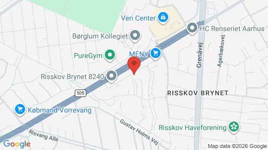 Apartments for rent i Risskov - kort over placeringen