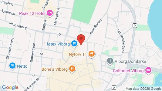 Apartments for rent i Viborg - kort over placeringen