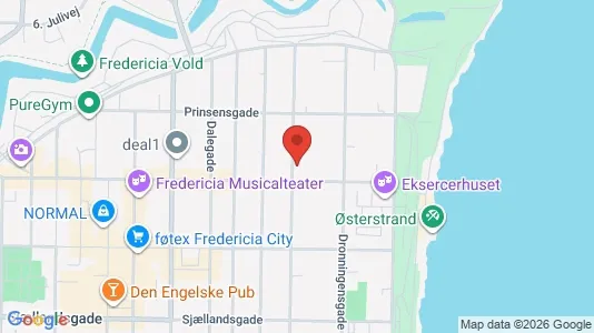 Apartments for rent i Fredericia - kort over placeringen