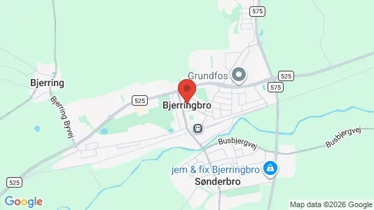 Rooms for rent i Bjerringbro - kort over placeringen