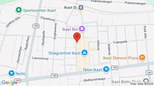 Apartments for rent i Ikast - kort over placeringen