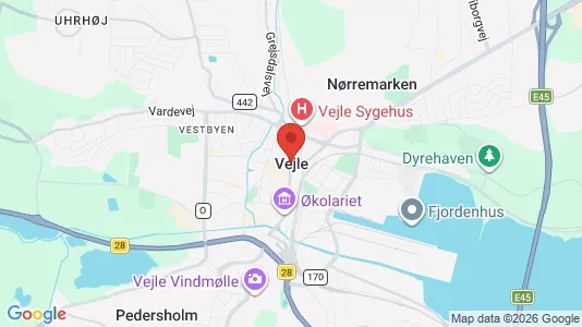 Apartments for rent i Vejle Center - kort over placeringen