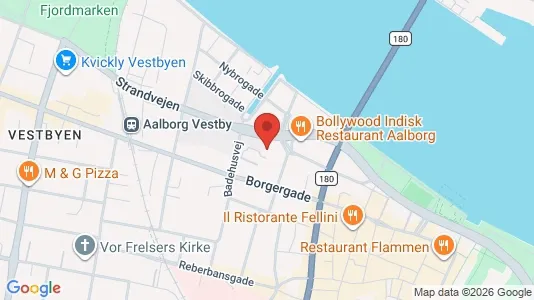 Apartments for rent i Aalborg Center - kort over placeringen