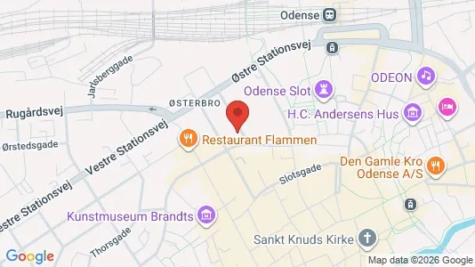 Apartments for rent i Odense C - kort over placeringen