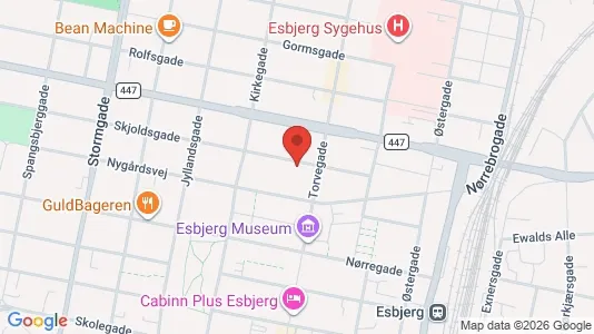 Apartments for rent i Esbjerg Center - kort over placeringen