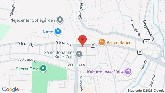 Apartments for rent i Vejle Center - kort over placeringen