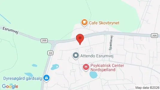 Apartments for rent i Helsingør - kort over placeringen