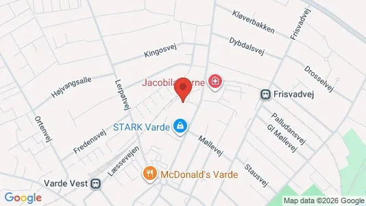 Apartments for rent i Varde - kort over placeringen