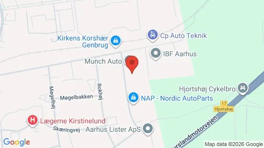 Apartments for rent i Lystrup - kort over placeringen