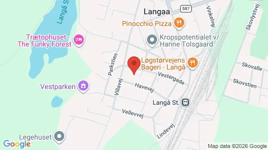 Apartments for rent i Langå - kort over placeringen
