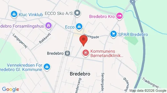 Apartments for rent i Bredebro - kort over placeringen