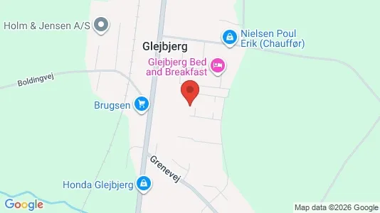 Apartments for rent i Glejbjerg - kort over placeringen