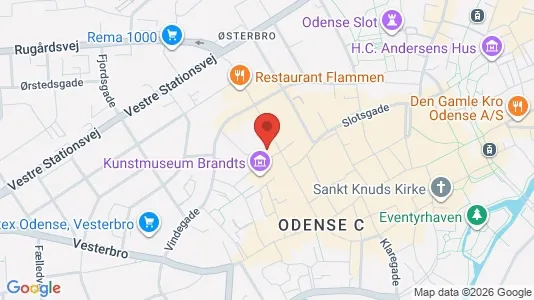 Apartments for rent i Odense C - kort over placeringen