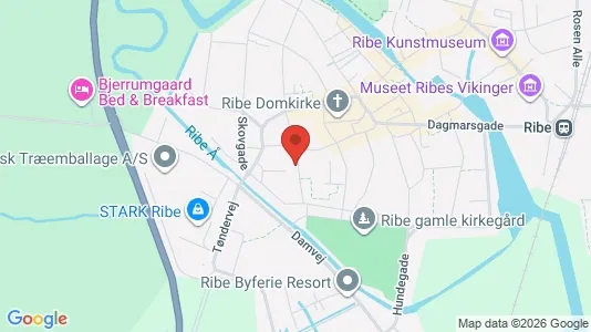 Apartments for rent i Ribe - kort over placeringen