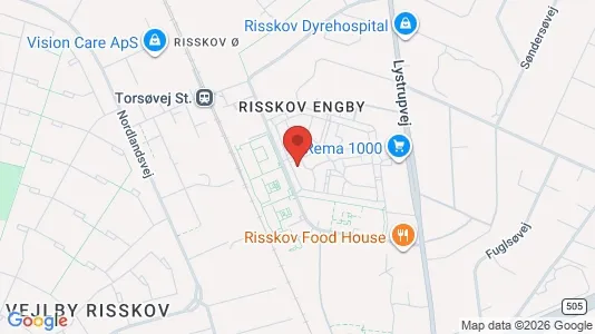 Apartments for rent i Risskov - kort over placeringen