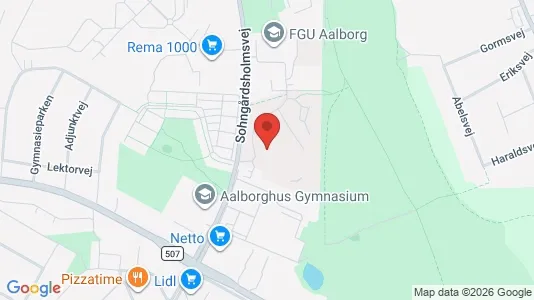 Apartments for rent i Aalborg Center - kort over placeringen