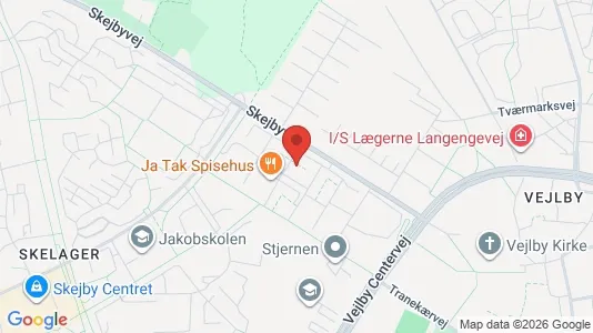 Apartments for rent i Risskov - kort over placeringen