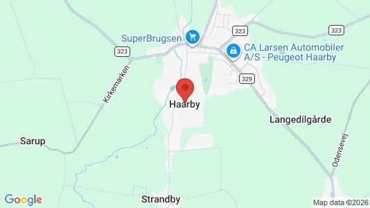 Apartments for rent i Haarby - kort over placeringen