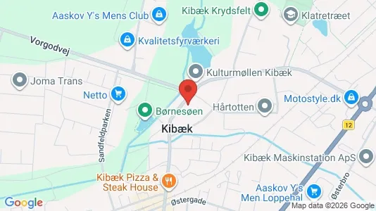 Apartments for rent i Kibæk - kort over placeringen