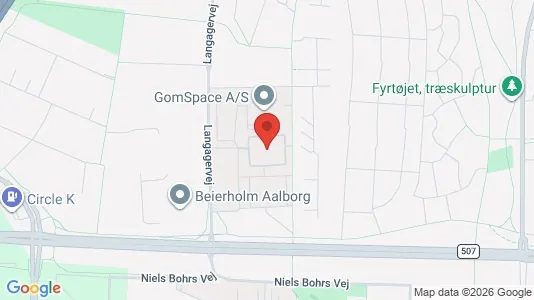 Rooms for rent i Aalborg Øst - kort over placeringen