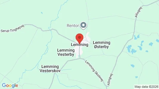 Apartments for rent i Lemming - kort over placeringen