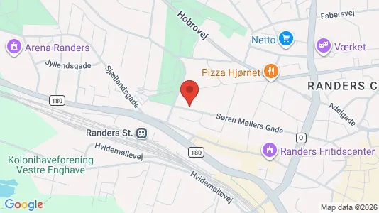Apartments for rent i Randers C - kort over placeringen
