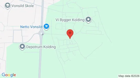 Apartments for rent i Kolding - kort over placeringen