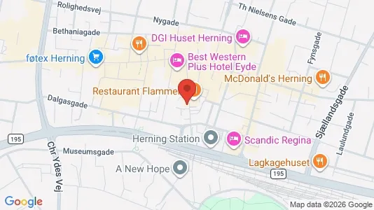 Apartments for rent i Herning - kort over placeringen