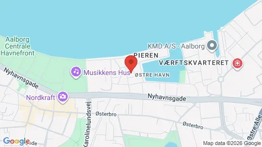 Apartments for rent i Aalborg Center - kort over placeringen