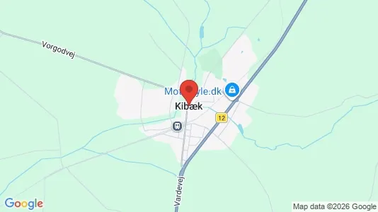 Houses for rent i Kibæk - kort over placeringen