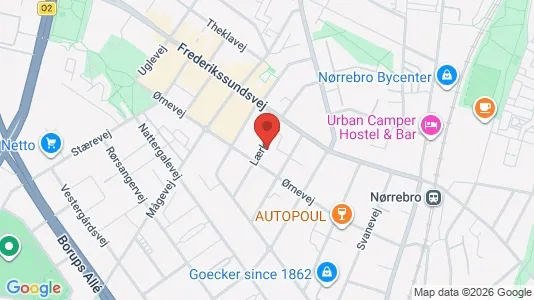 Apartments for rent i Copenhagen NV - kort over placeringen