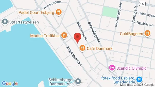 Apartments for rent i Esbjerg Center - kort over placeringen