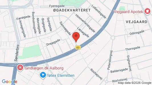 Apartments for rent i Aalborg Center - kort over placeringen