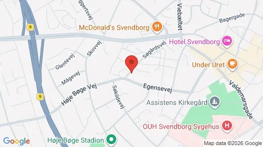 Apartments for rent i Svendborg - kort over placeringen