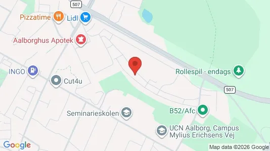 Apartments for rent i Aalborg SØ - kort over placeringen