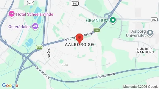 Apartments for rent i Aalborg SØ - kort over placeringen