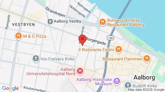 Apartments for rent i Aalborg Center - kort over placeringen
