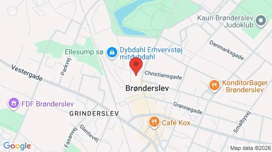 Apartments for rent i Brønderslev - kort over placeringen