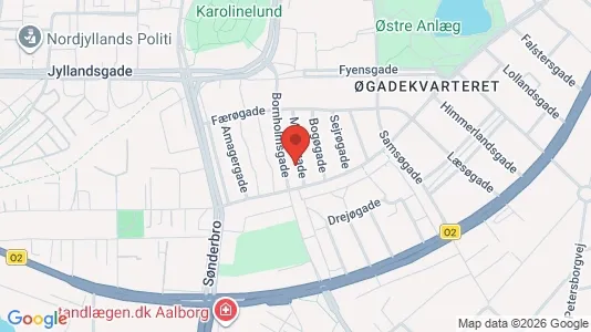 Apartments for rent i Aalborg Center - kort over placeringen