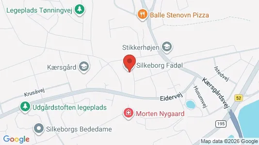 Apartments for rent i Silkeborg - kort over placeringen