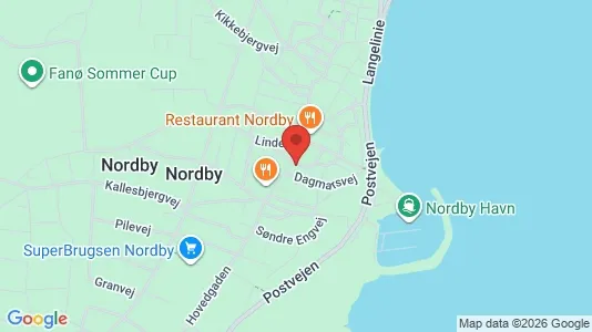 Apartments for rent i Fanø - kort over placeringen