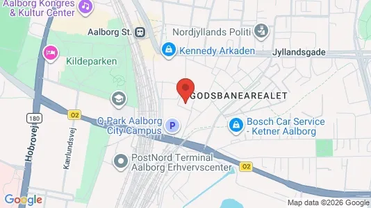 Apartments for rent i Aalborg Center - kort over placeringen