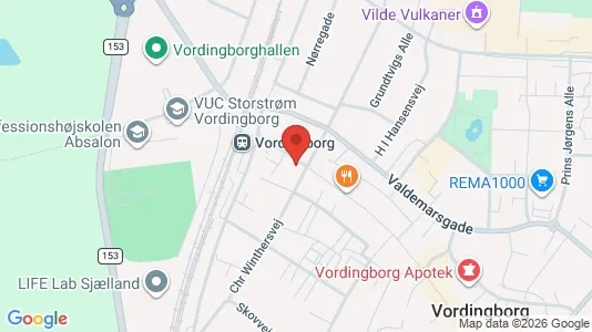 Apartments for rent i Vordingborg - kort over placeringen