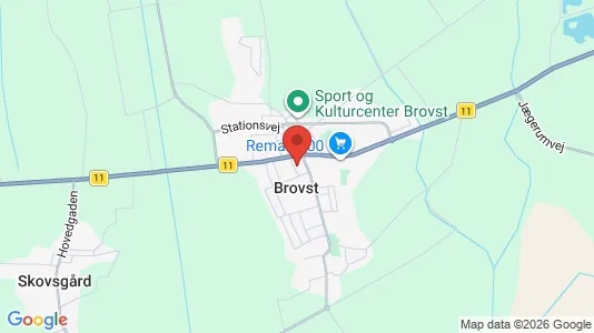 Houses for rent i Brovst - kort over placeringen
