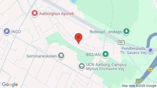 Apartments for rent i Aalborg SØ - kort over placeringen